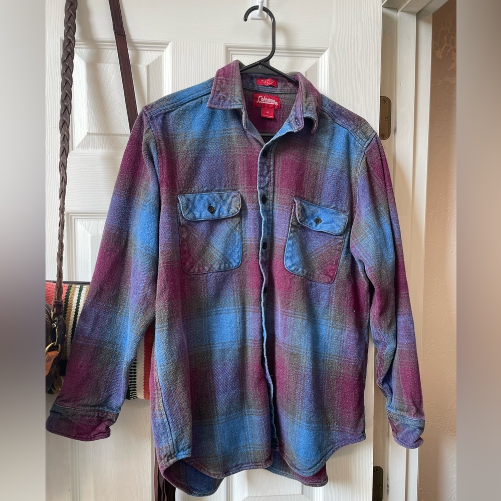 Vintage Coleman heavy flannel shirt medium